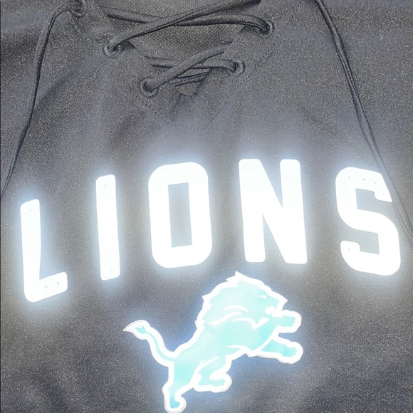 NFL Detroit Lions Black and White T-Shirt - Picture 4 of 5